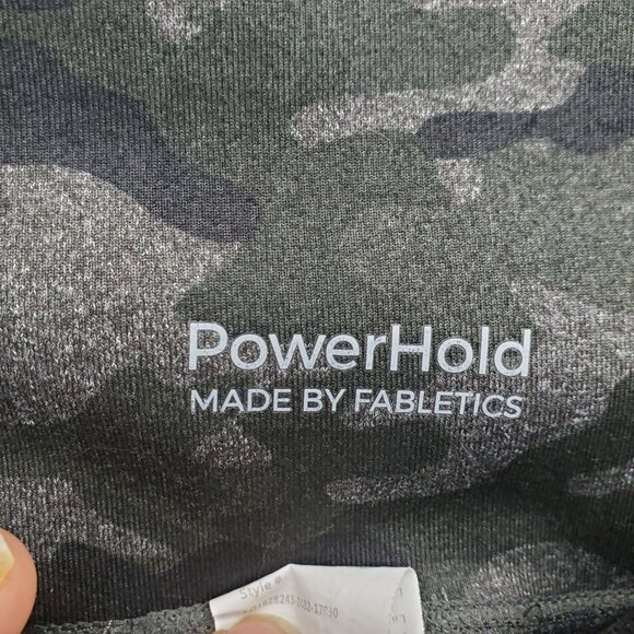 Fabletics Pants Womens Small Gray Camo PowerHold High Rise Ankle Leggings - Picture 5 of 11